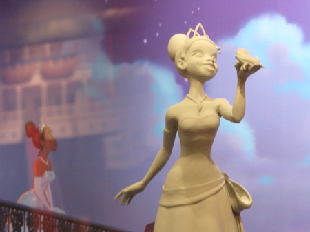 Princess Tiana with Naveen as Frog maquette from "The Princess and the Frog"