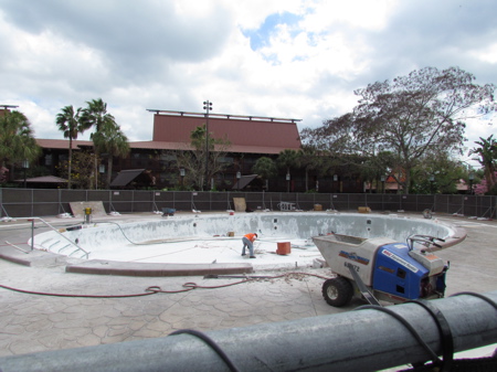 Disney's Polynesian Village Resort Pool Refurb 2011