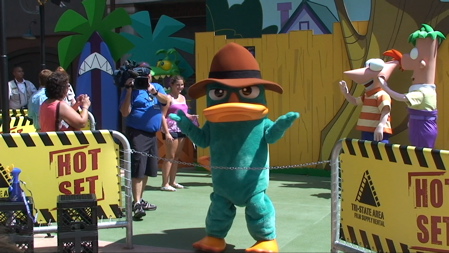 Agent P. Meet and Greet in 2012 at Disney's Hollywood Studios with Phineas and Ferb