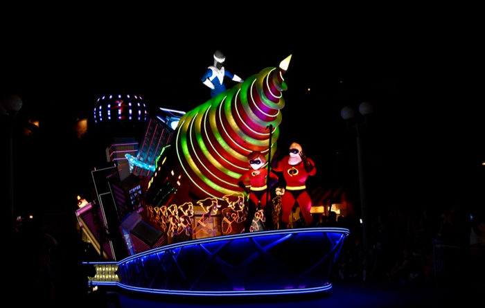 Paint the Night Parade "Incredibles" Float