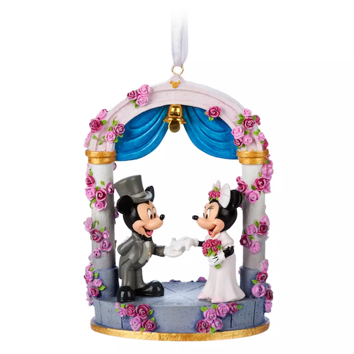 Disney Parks Mickey and Minnie Love is Magical Heart Disney World Ornament 