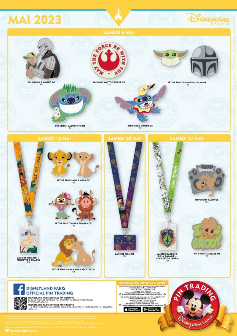 May 2023 Pin Release Schedule Revealed for Disneyland Paris – Mousesteps