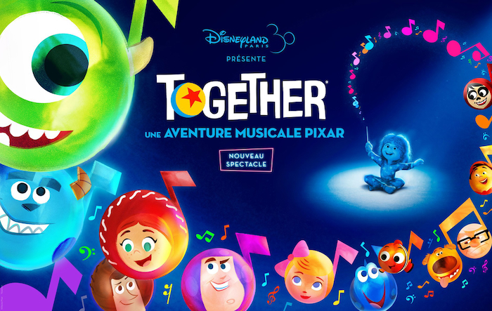 “TOGETHER: A Pixar Musical Adventure” Show to Open at Disneyland Paris July 15th, 2023, More Details Released