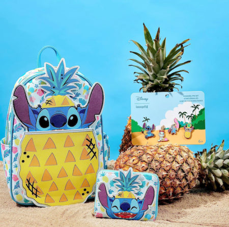 Stitch Loungefly 626 Backpack, Wallet, Pins Amazon Exclusive