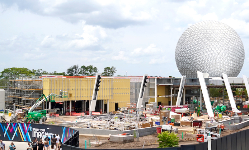 EPCOT Construction from July 15th, 2023