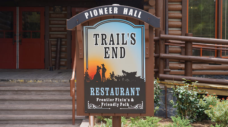 Trail's End Restaurant Sign