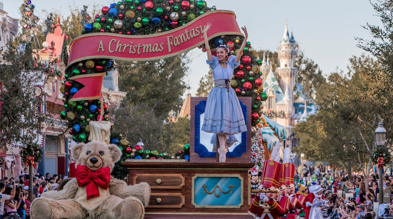 A Christmas Fantasy Parade Ballerina at Disneyland