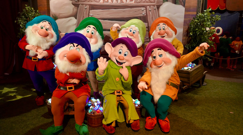 Seven Dwarfs at Mickey's Not-So-Scary Halloween Party Meet and Greet 2023