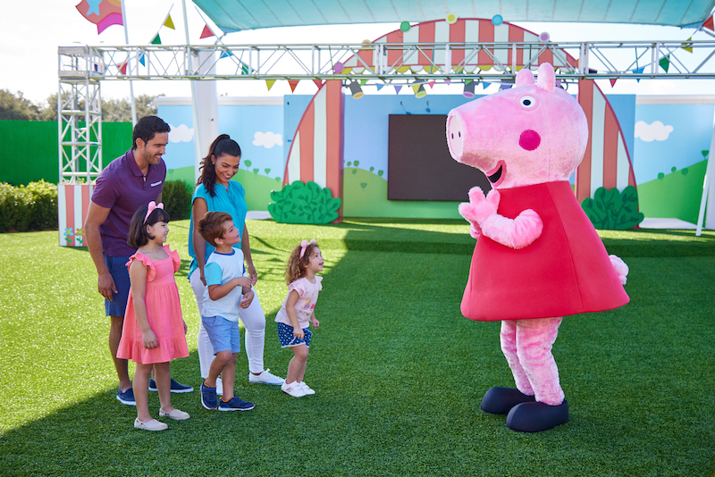 Peppa Pig Meets Guests at Peppa Pig Theme Park