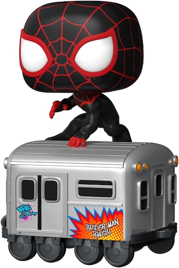 Funko Pop! Trains: D100 Marvel, Miles Morales on Subway Car