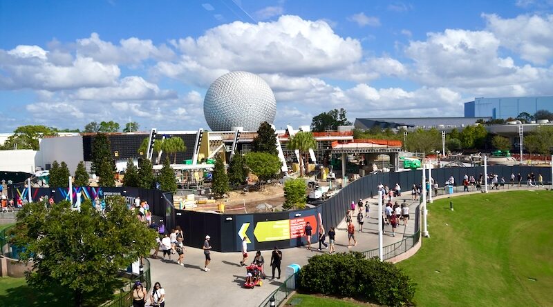 EPCOT Construction October 29th, 2023
