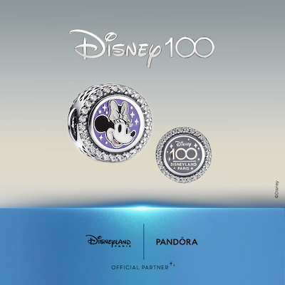 Disney100 Disneyland Paris x Pandora Charm with Minnie Mouse