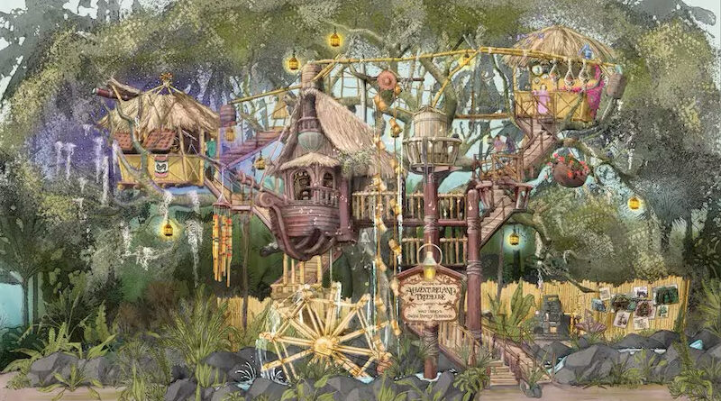 Adventureland Treehouse Concept Art, Disneyland