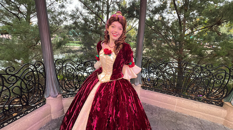 Belle at EPCOT International Festival of the Holidays 2023