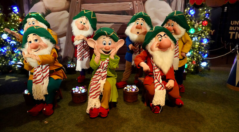 Seven Dwarfs Meet and Greet at Mickey's Very Merry Christmas Party 2023