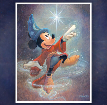 Sorcerer Mickey artwork by Bret Iwan