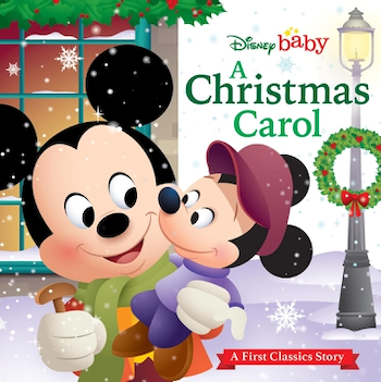 Disney Baby "A Christmas Carol" board book with Mickey on the cover
