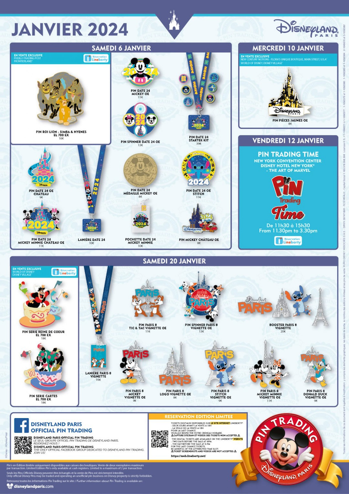 Disneyland Paris Reveals January 2024 Pin Release Schedule Mousesteps