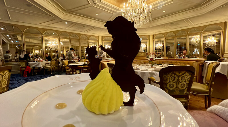 Beauty and the Beast dessert at La Table de Lumiere