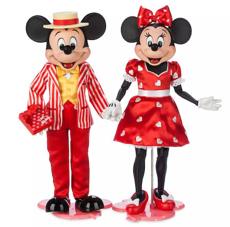 Mickey and Minnie Mouse Limited Edition Doll Set for Valentine's Day