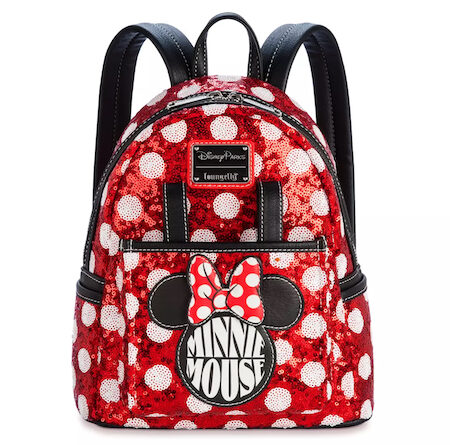 Minnie Mouse Sequin Polka Dot Loungefly Mini Backpack