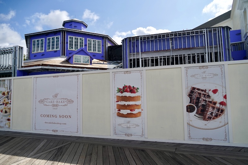 Cake Bake Shop Construction Update at Walt Disney World Boardwalk