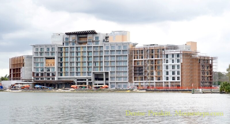Disney's Polynesian Village Resort DVC Tower Construction Update from March 3rd, 2024