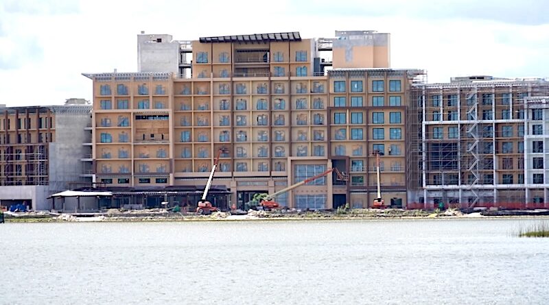 Disney's Polynesian Village Resort DVC Tower construction from March 23rd, 2024
