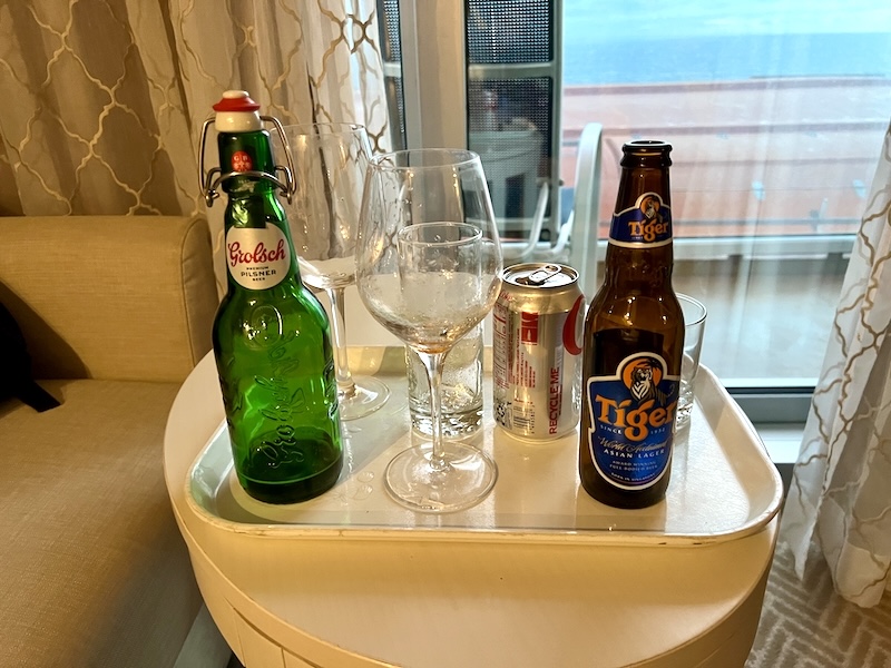 Grolsch beer, Tiger beer and soda via OceanNow