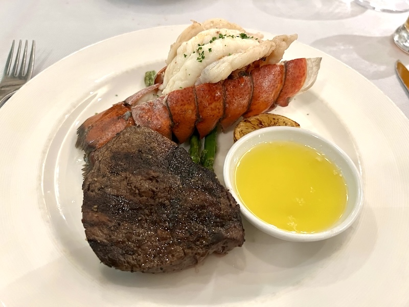 Crown Grill Surf and Turf on Sky Princess.