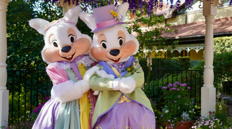 Mr. and Mrs. Easter Bunny Magic Kingdom 2024