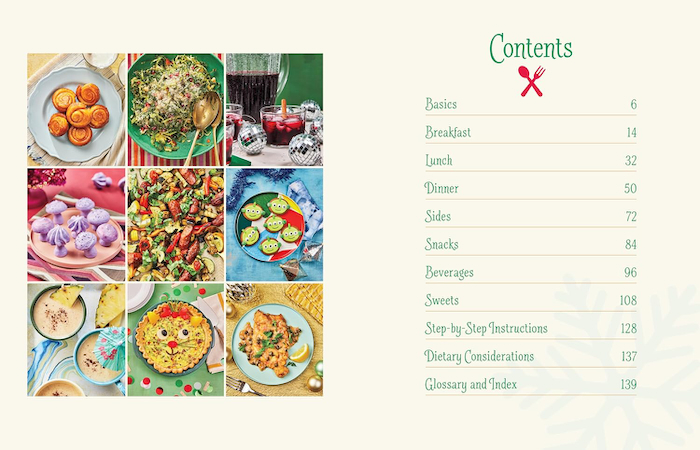 Disney Christmas Cookbook by Joy Howard Interior, Coming in late 2024