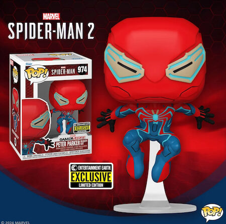 Spider-Man 2 Peter Parker Velocity Suit Funko Pop! Vinyl Figure - Entertainment Earth Exclusive