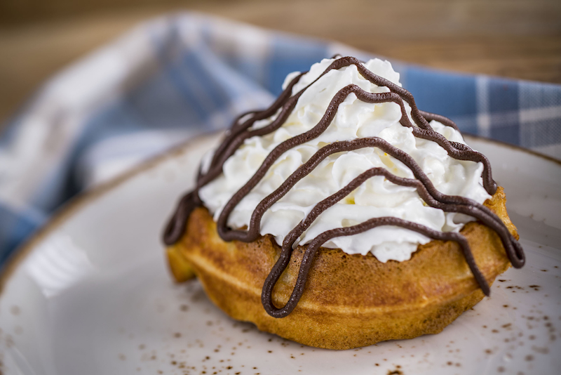 Belgian Waffles with Warm Chocolate Ganache at EPCOT International Food and Wine Festival