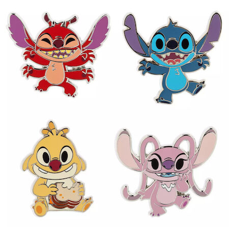 Stitch and Friends Pin Starter Set with Lanyard